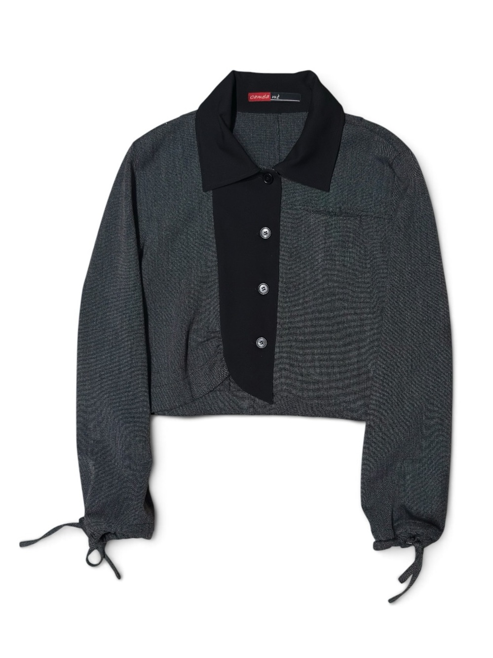 Camela Mè Cropped Colourblock Jacket Blazer Size 8